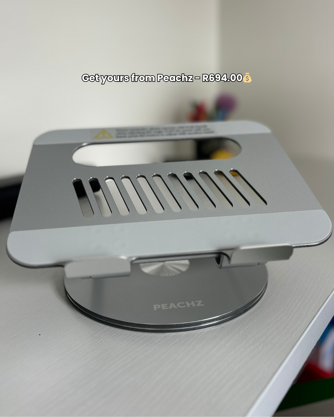 PEACHZ Adjustable Laptop Desk Stand