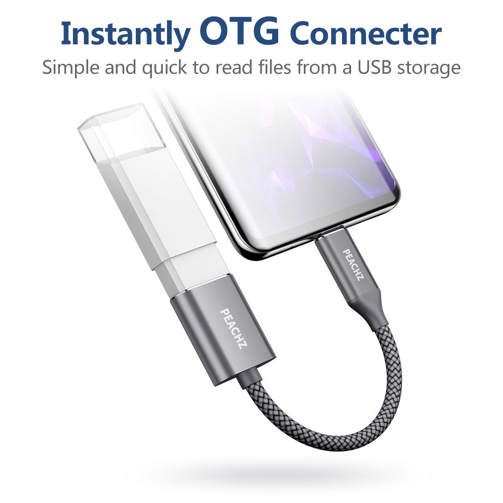 PEACHZ USB-C to USB-A Adapter 0.16M