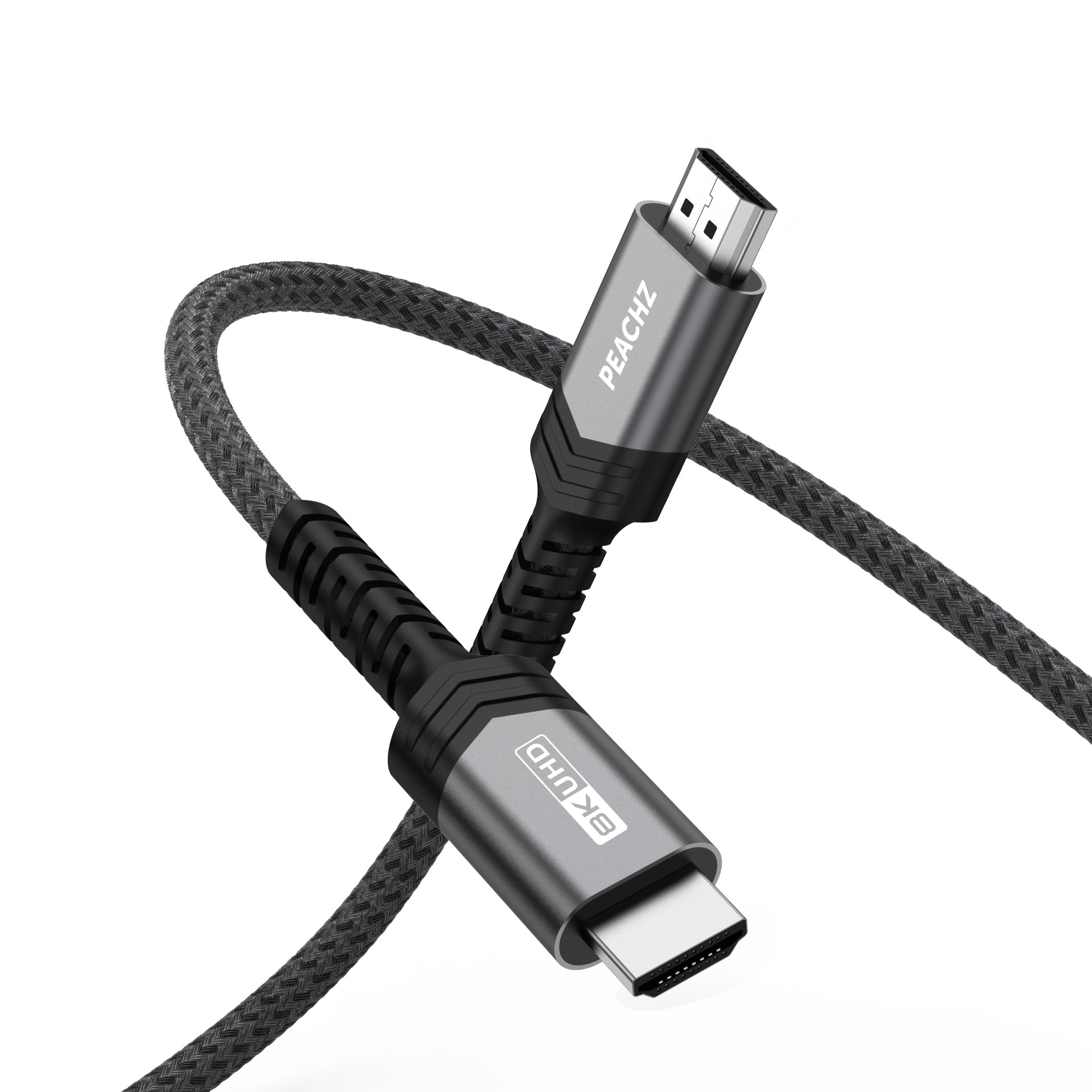 Peachz 8K HDMI Cable 2.1 48Gbps Ultra High Speed HDMI Cable Braided 5meters
