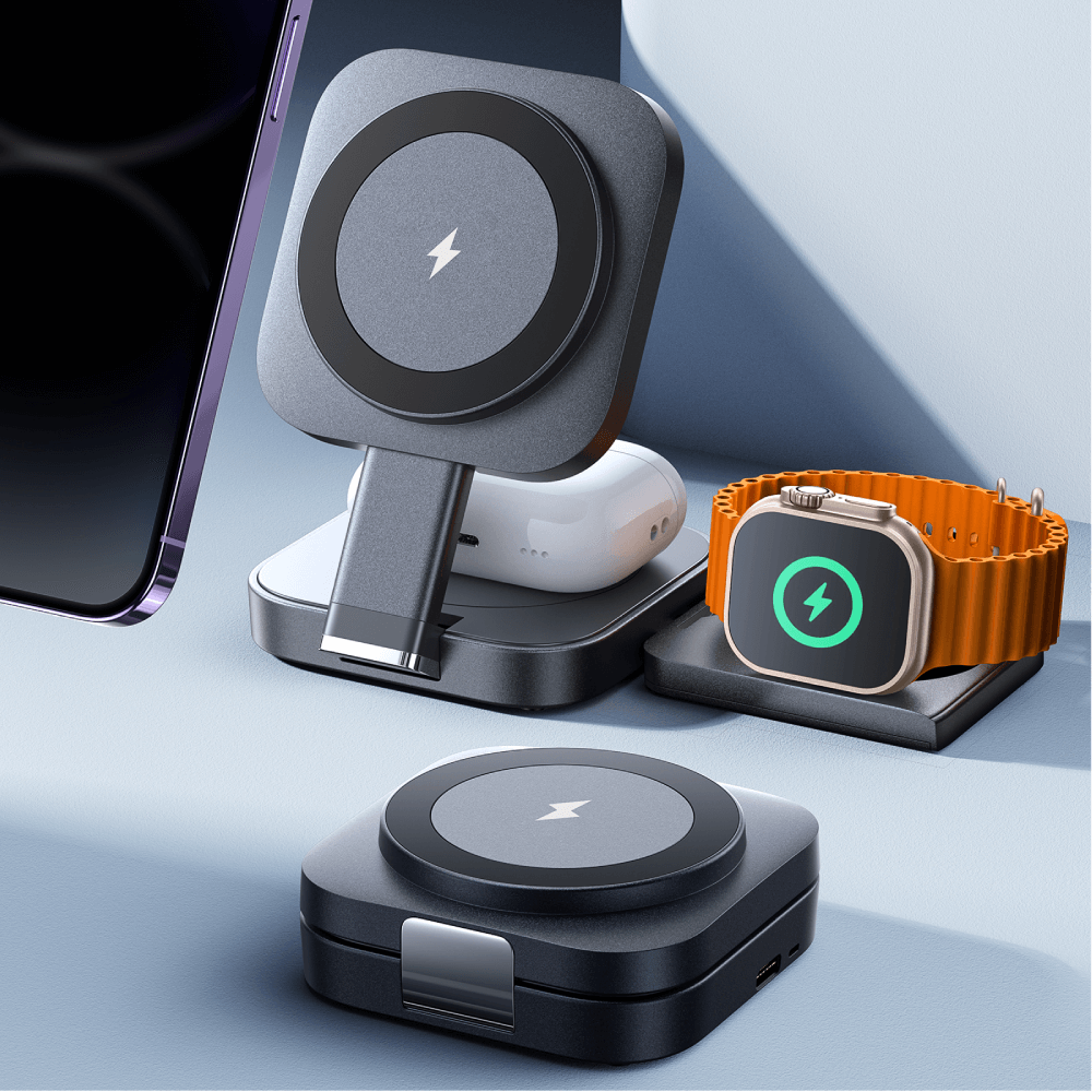3-in-1 Wireless Charging Station for Apple Devices