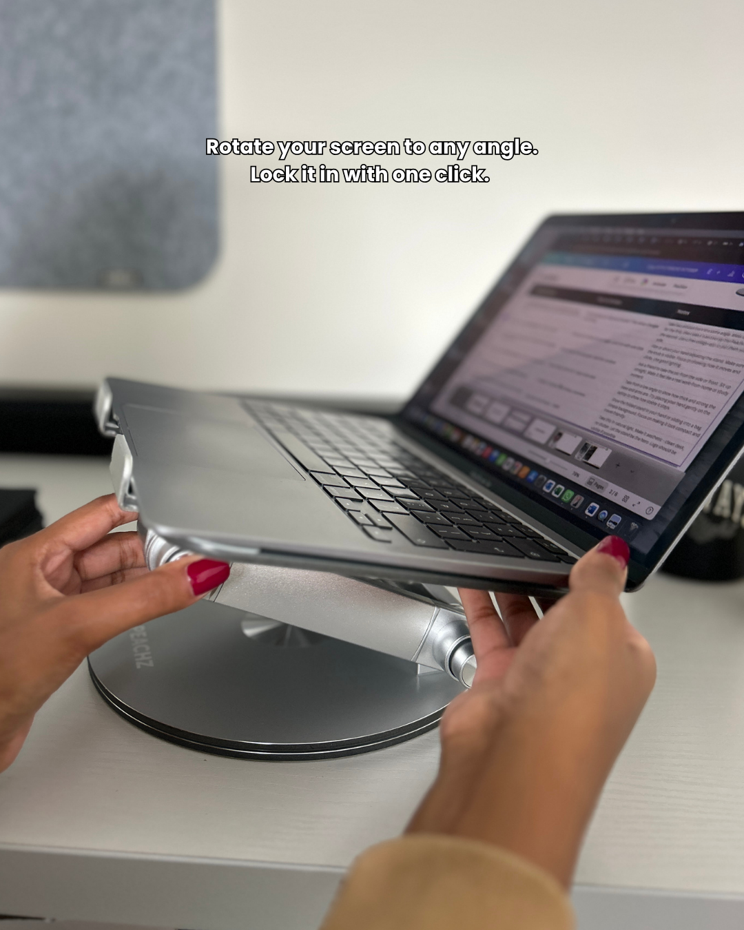 PEACHZ Adjustable Laptop Desk Stand