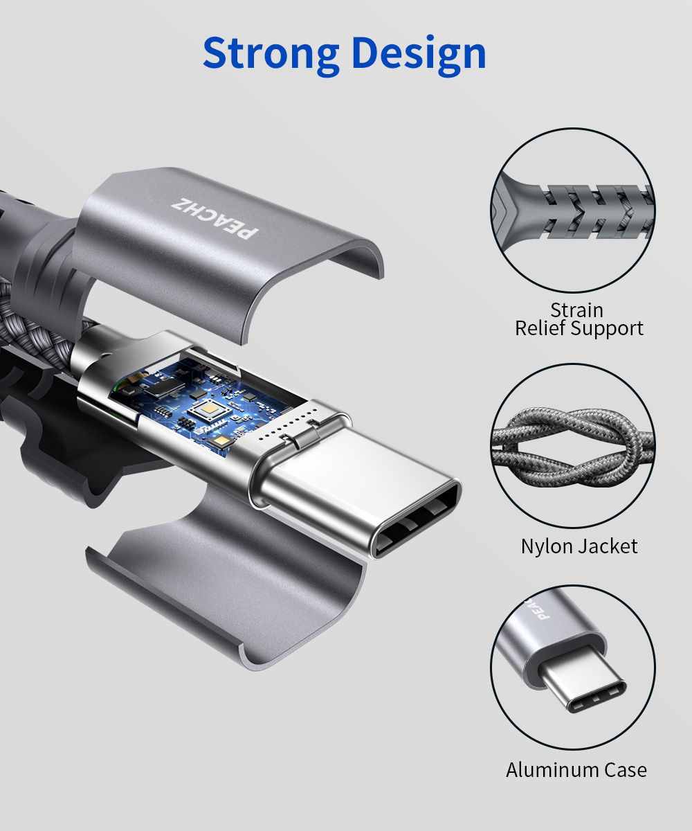 PEACHZ USB-C to USB-A Adapter 0.16M