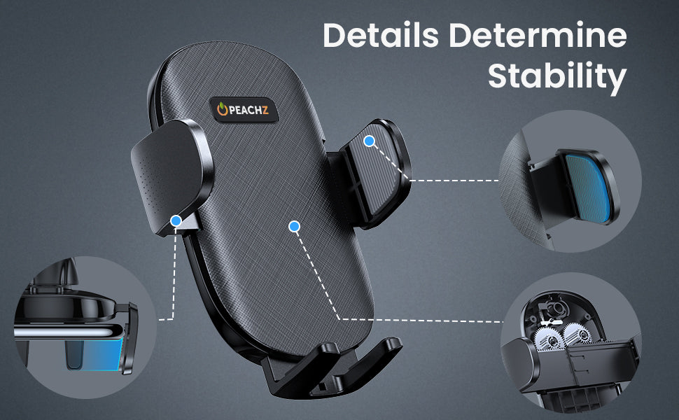 PEACHZ Cup Holder Car Phone Mount