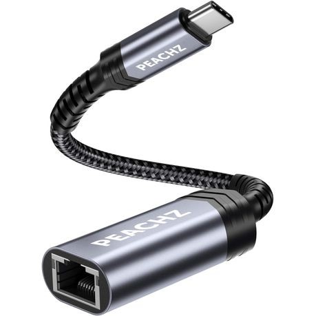 PEACHZ USB-C to Gigabit Ethernet RJ45 Adapter 0.2M