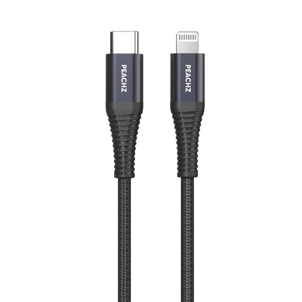 PEACHZ MFi-Certified Lightning to USB-C Nylon Braided Cable 3M