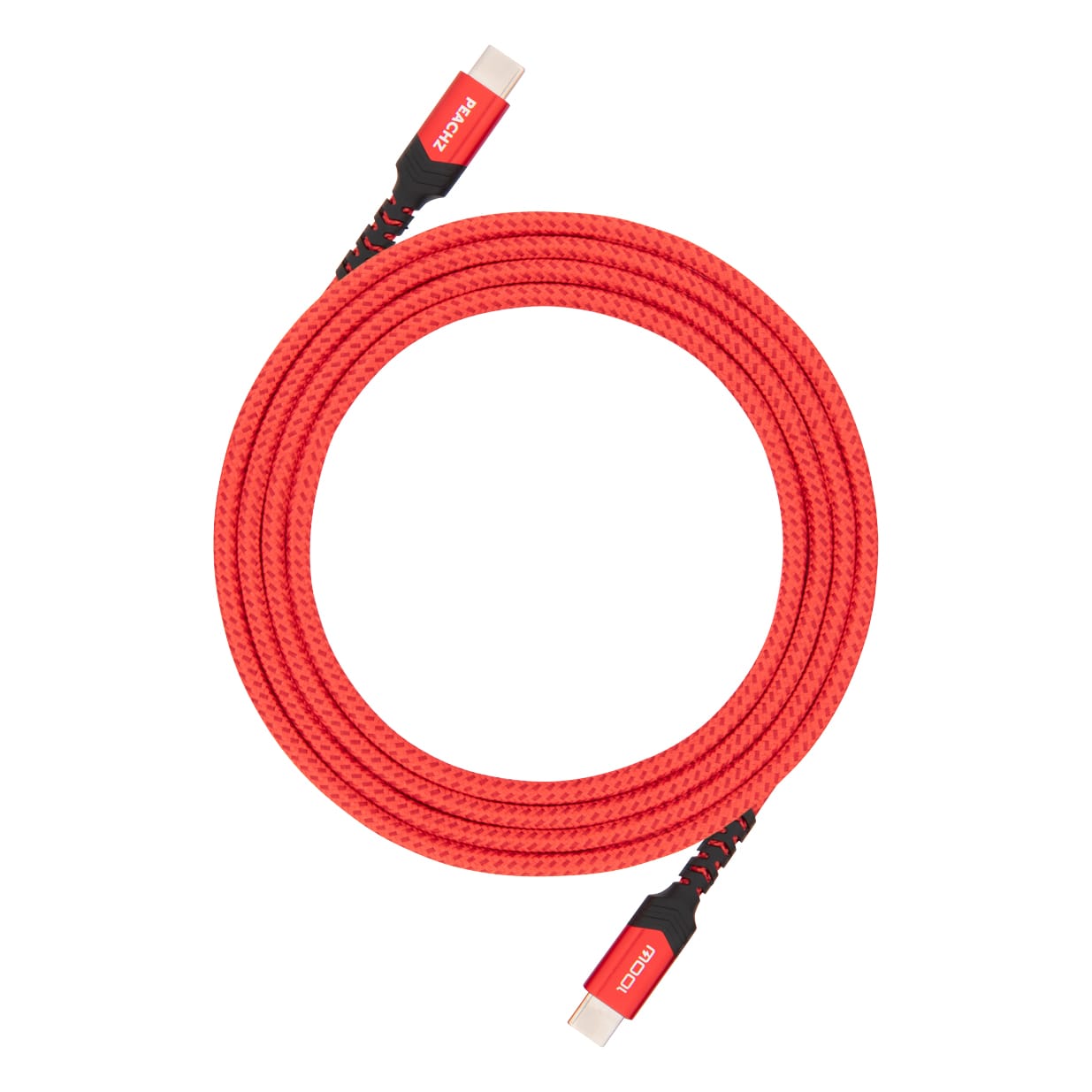 PEACHZ 100W USB-C to USB-C Carplay Cable 5A Fast Charging Cord 1 Pack - 2 Meters