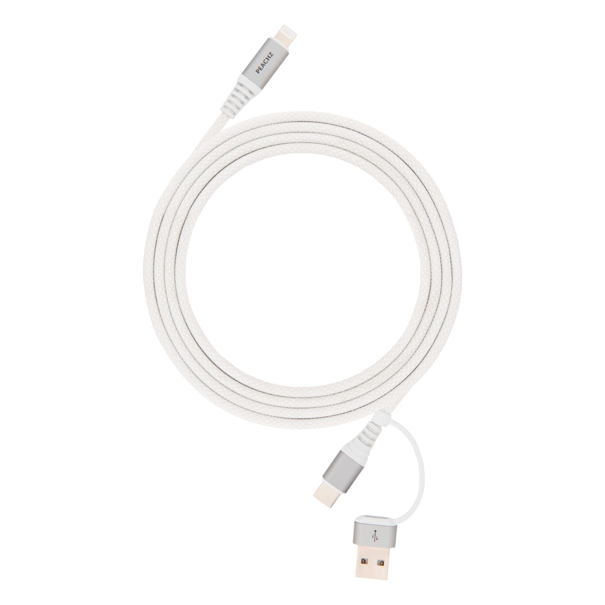 PEACHZ 30W USB-A/C To Lightning Fast Charging iPhone Cable 2M