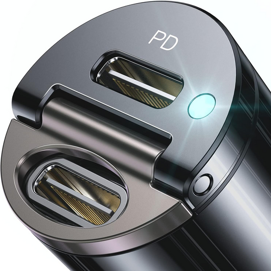 72W 2-Port Type-C Fast Car Charger