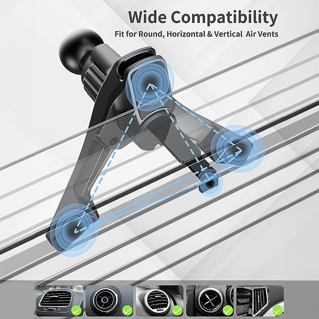 Universal Car Mount Clip For Round Air Vent