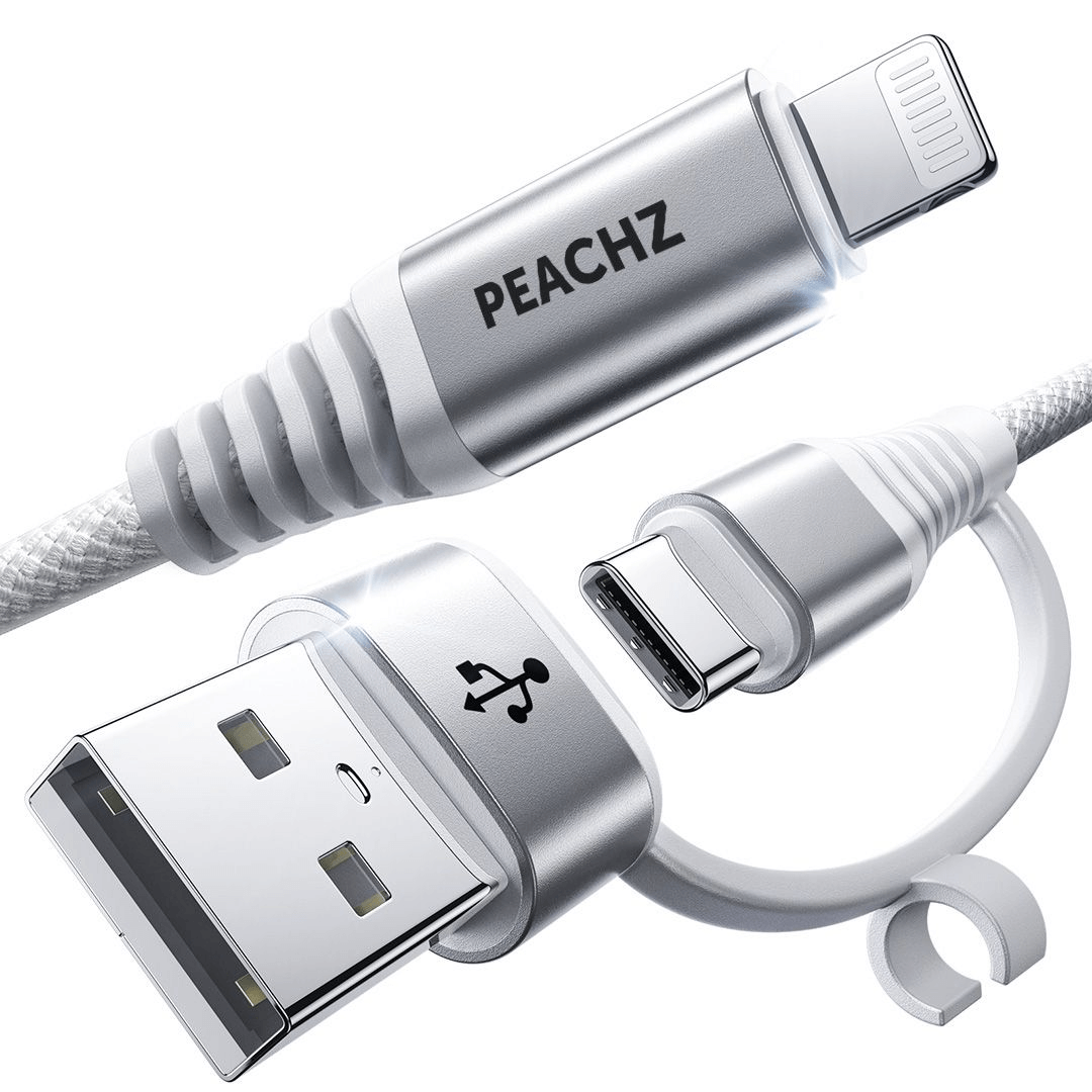 PEACHZ 30W USB-A/C To Lightning Fast Charging iPhone Cable 2M