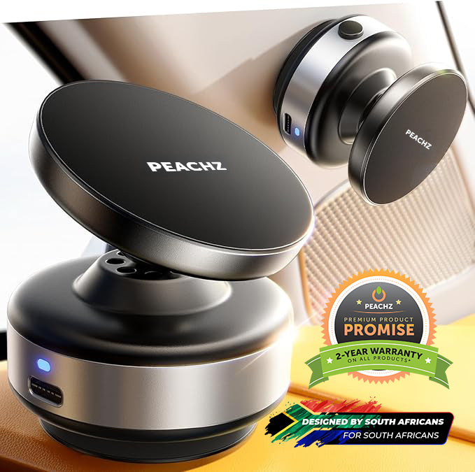 Peachz Electric Suction Phone Holder | MagSafe Car Mount | 360 PhoneStand