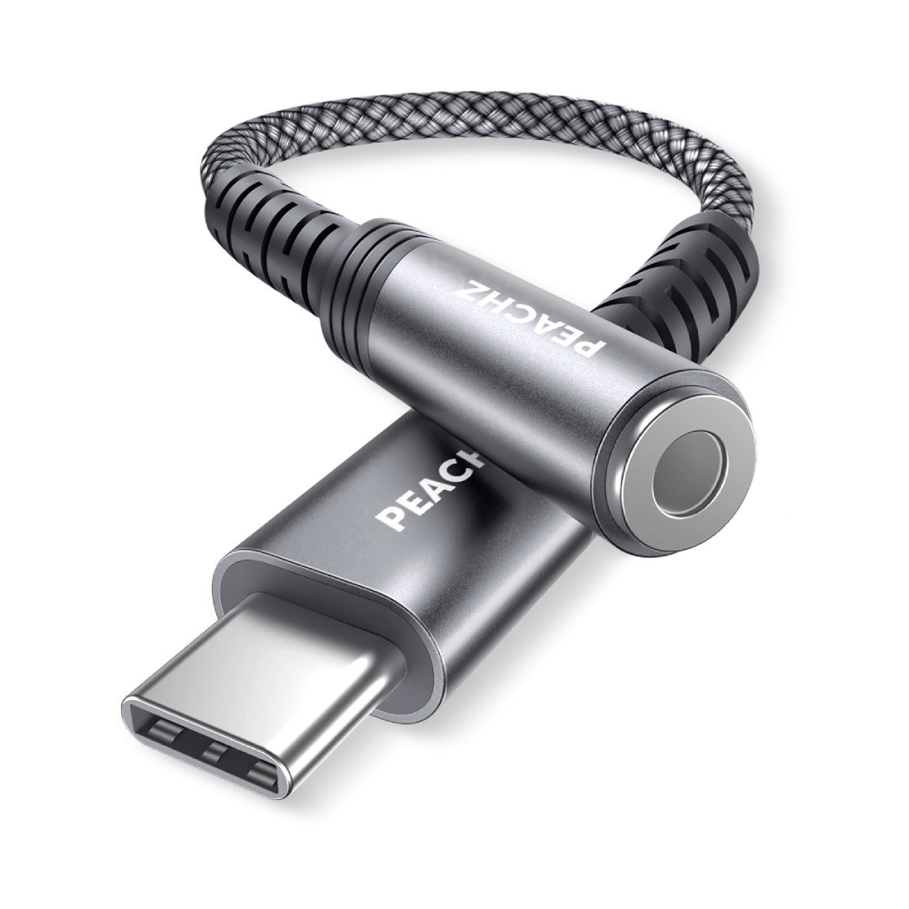 PEACHZ USB-C to 3.5mm Female Headphone Jack Adapter 0.18M