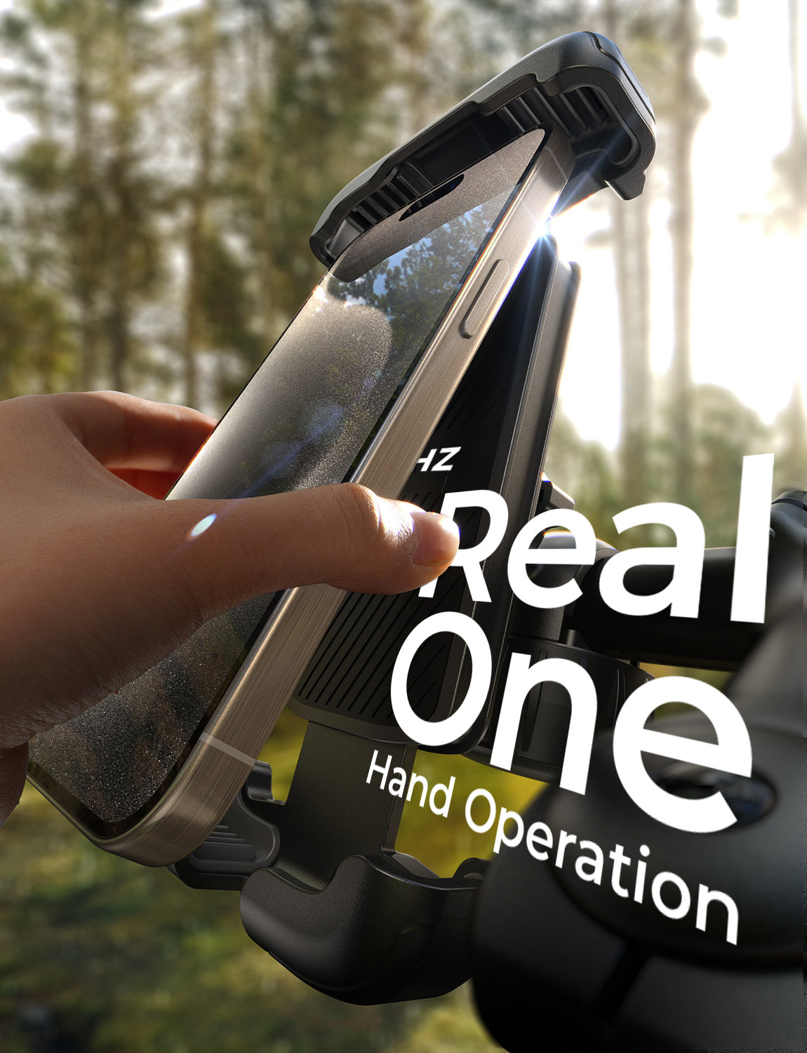 PEACHZ Heavy Duty Bike Motorcycle Phone Mount