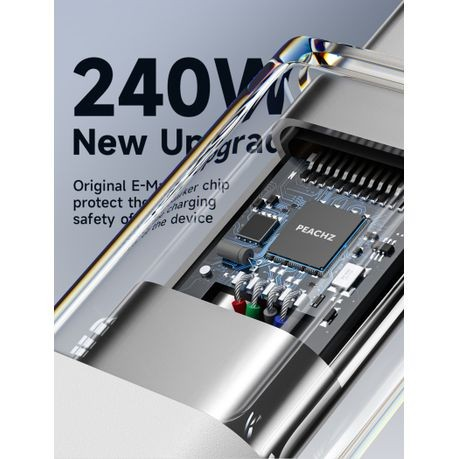 PEACHZ 240W USB C to USB C Cable ,Type C Fast Charger Cable ,2 meter Cord