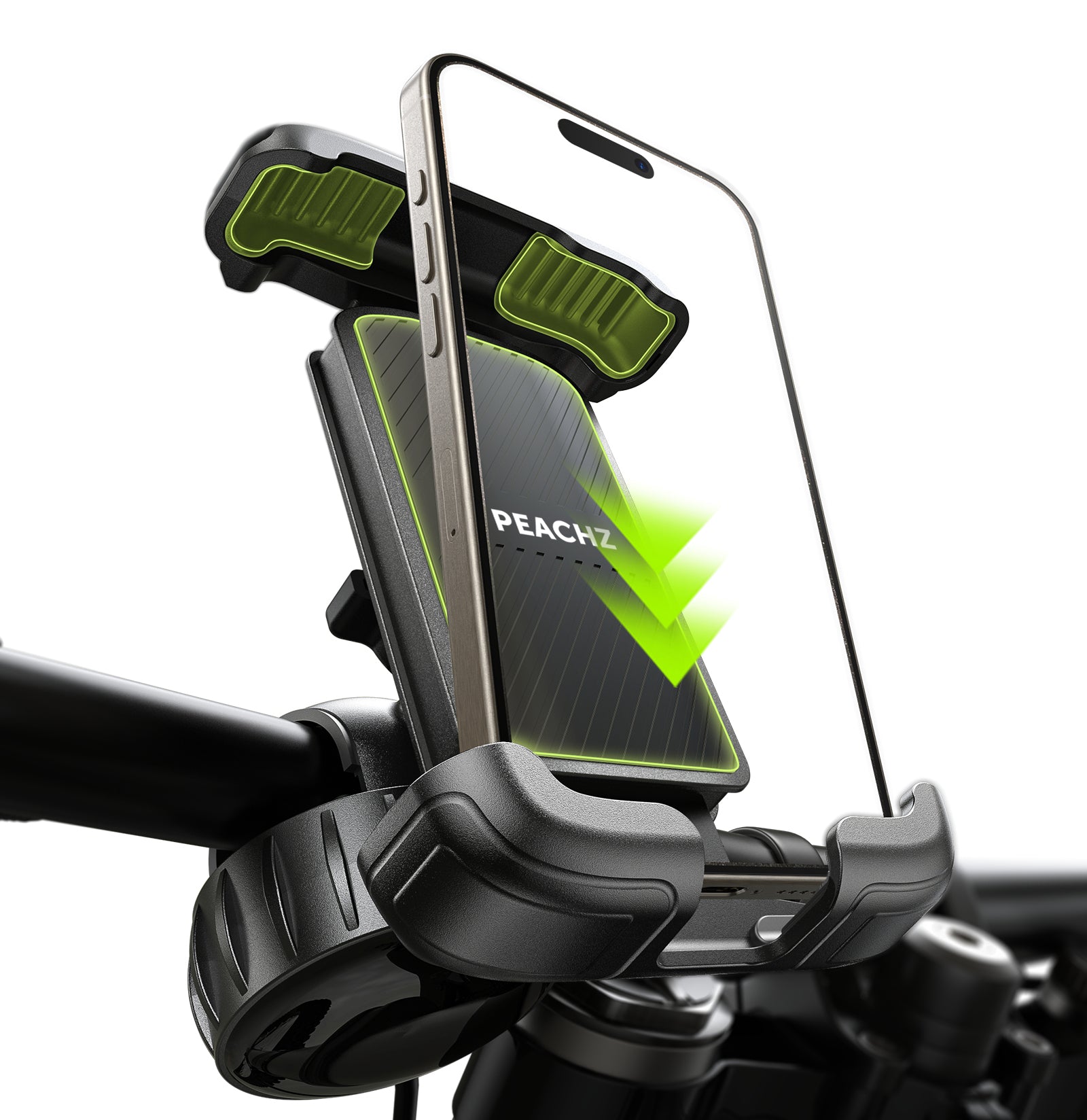 PEACHZ Heavy Duty Bike Motorcycle Phone Mount