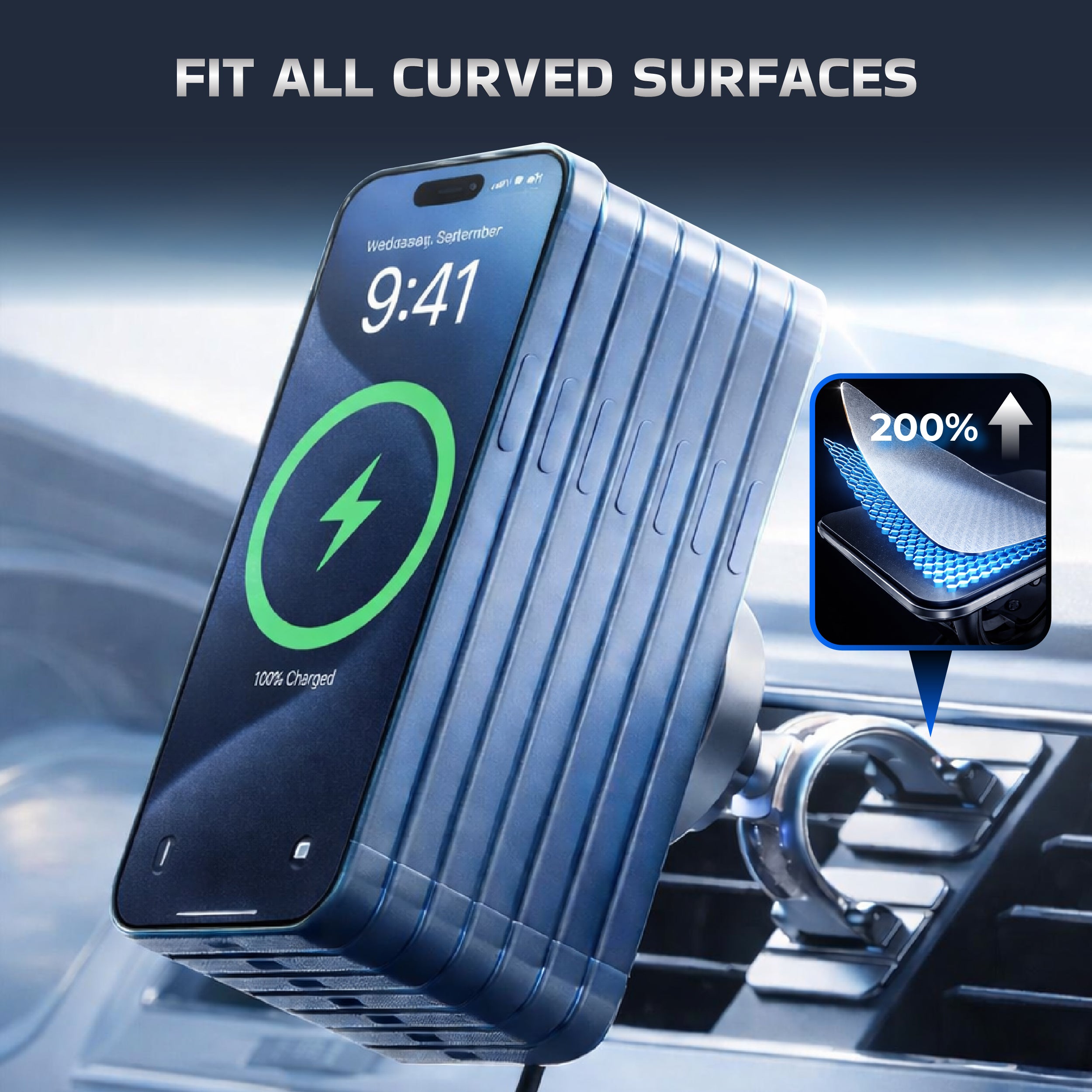 Peachz MagSafe Dashboard Magnetic Car Phone Holder Flexible