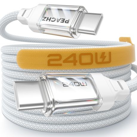 PEACHZ 240W USB C to USB C Cable ,Type C Fast Charger Cable ,2 meter Cord