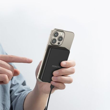 Peachz-10000mAh 15W PD Magnetic Power Bank,Slim Qi2, Magsafe Battery Pack