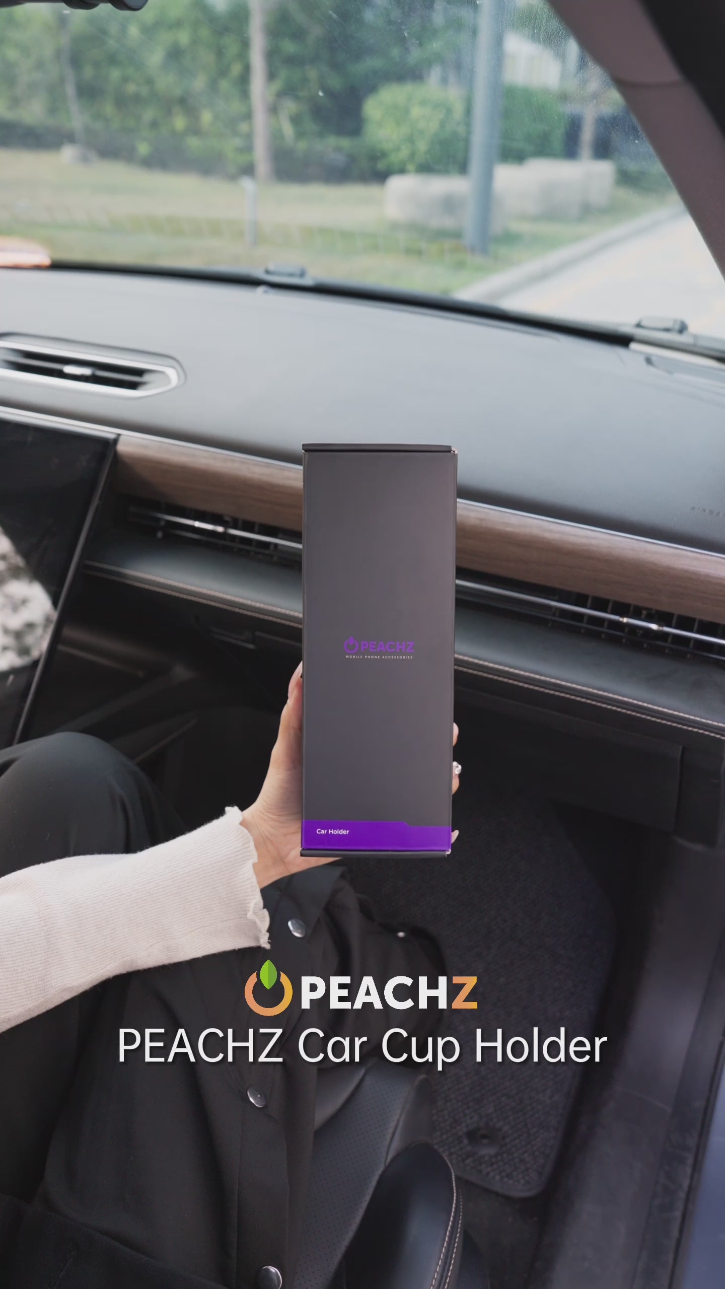PEACHZ Cup Holder Car Phone Mount