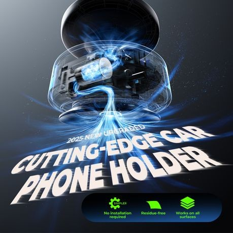 Peachz Electric Suction Phone Holder | MagSafe Car Mount | 360 PhoneStand