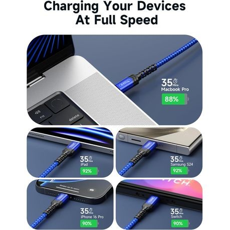 PEACHZ 240W USB C to USB C Cable ,Type C Fast Charger Cable ,2 meter Cord