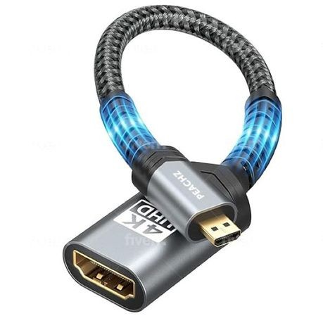 PEACHZ Micro-HDMI Male to HDMI Female Adapter 0.2M