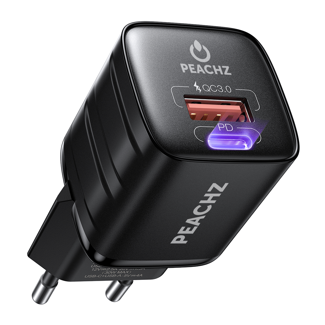 PEACHZ 30W Dual-Port Fast Charger