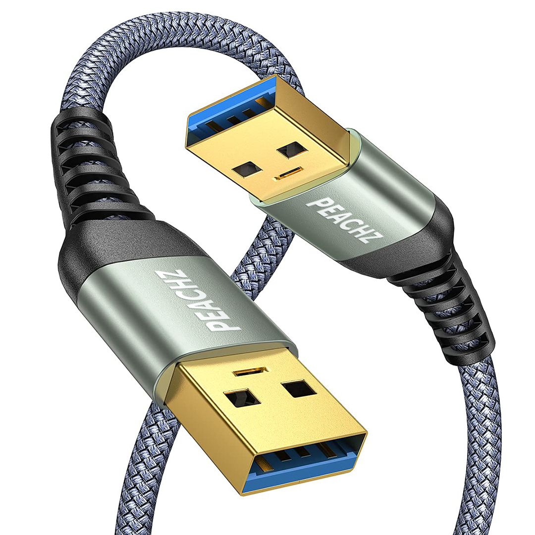 PEACHZ USB-A to USB-A USB 3.0 Nylon Braided Cable 2M