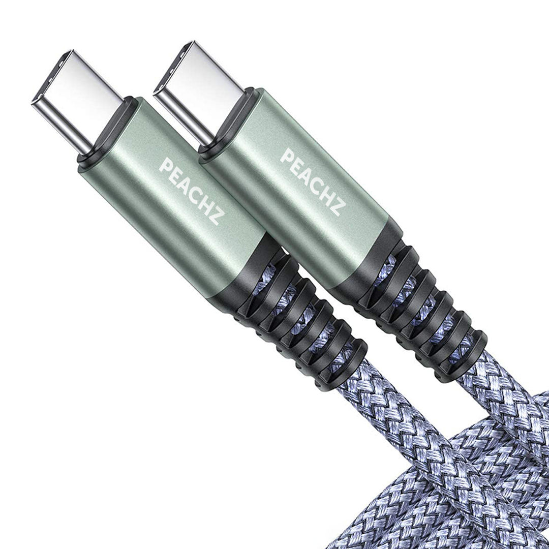 PEACHZ USB-C To USB-C Nylon Braided Cable 3M