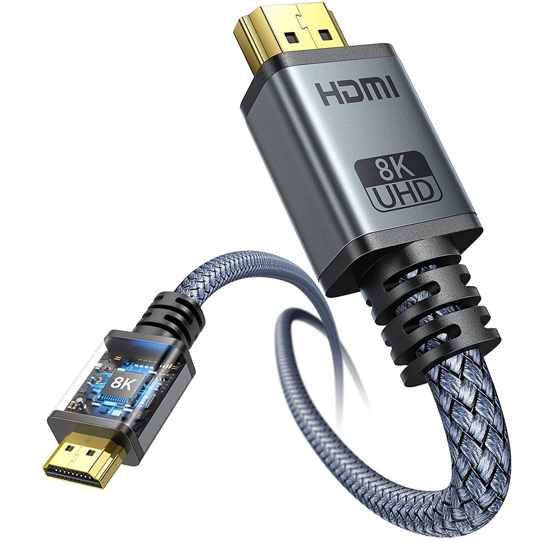 PEACHZ Ultra High Speed 8K HDMI Braided Cable 2M