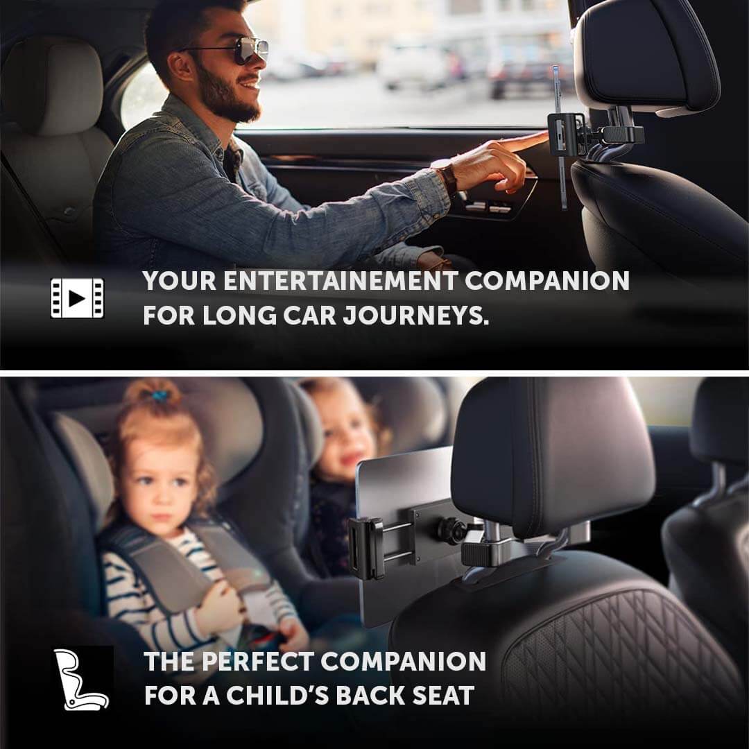 PEACHZ Headrest Tablet Holder For Car Travel