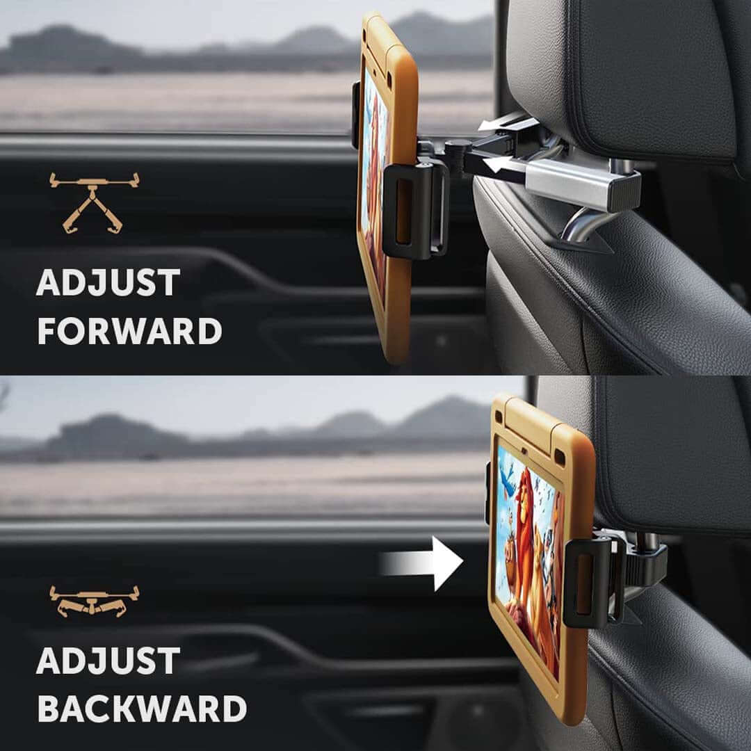 PEACHZ Headrest Tablet Holder For Car Travel