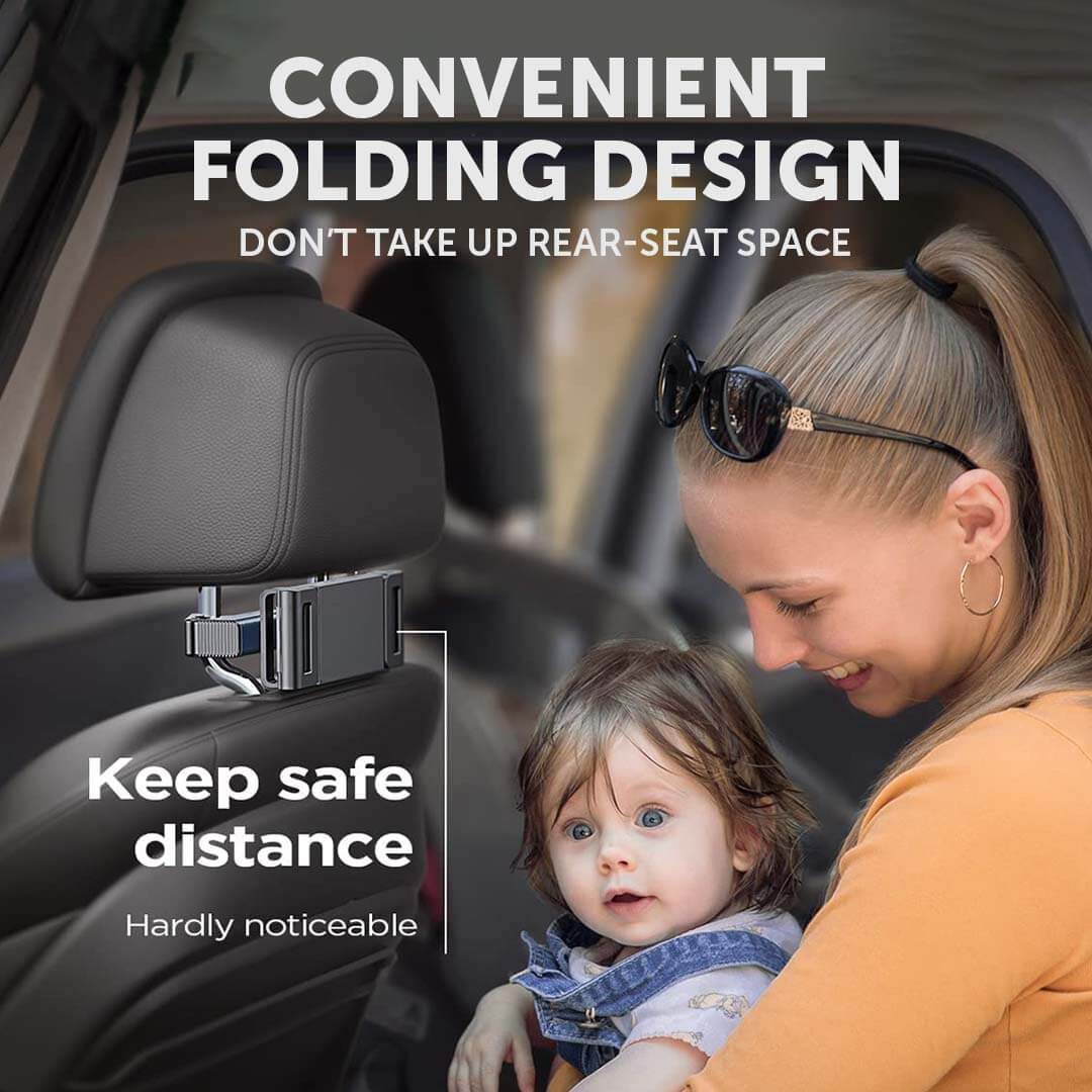 PEACHZ Headrest Tablet Holder For Car Travel