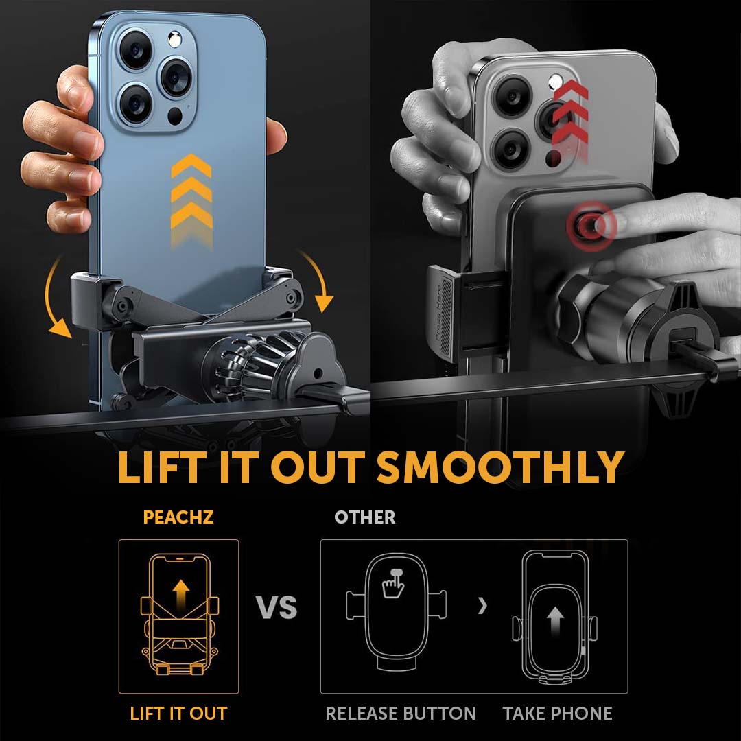 PEACHZ Silent Mode Air Vent Car Phone Mount