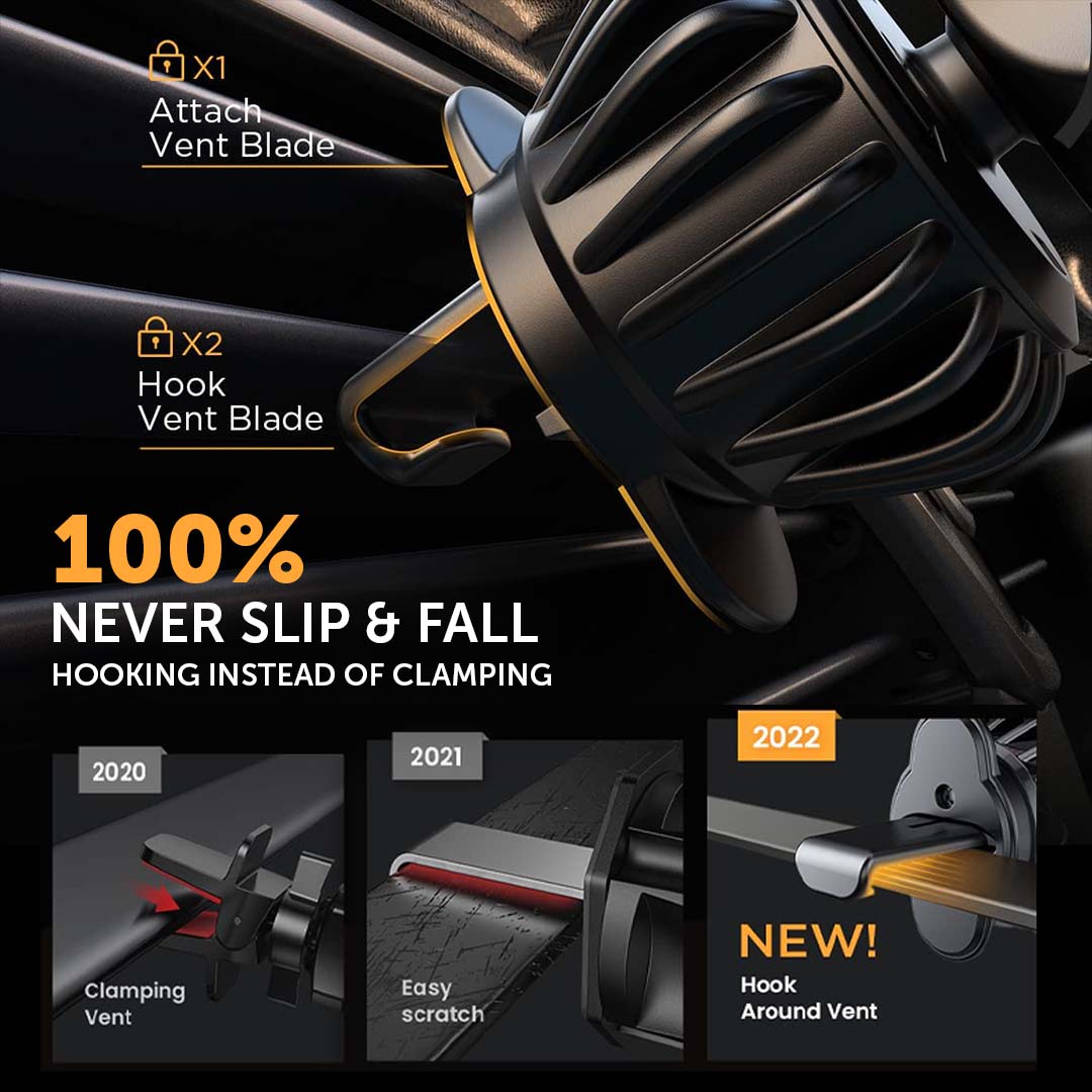 PEACHZ Silent Mode Air Vent Car Phone Mount