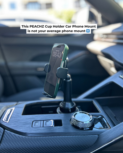 PEACHZ Cup Holder Car Phone Mount