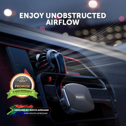 PEACHZ Stick On Magnetic Air Vent Car Phone Mount