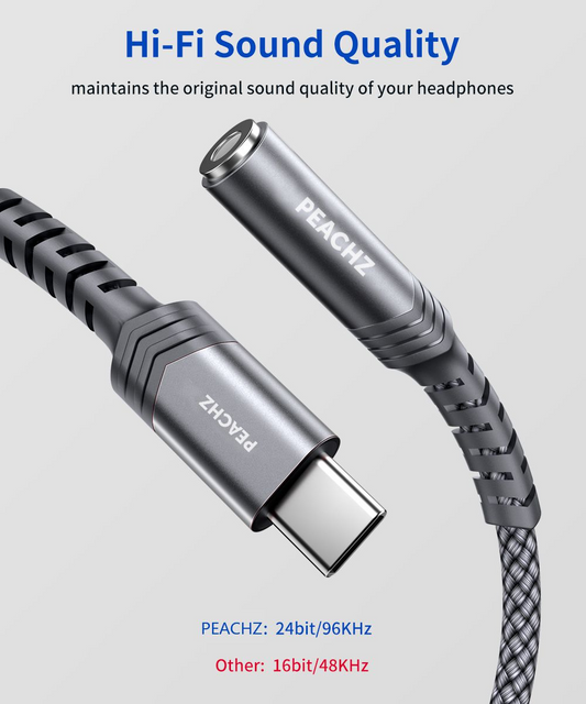 USB-C To 3.5mm Female Headphone Jack Adapter