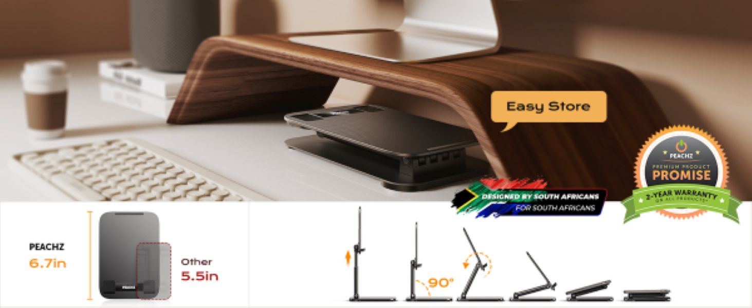 PEACHZ Adjustable Tablet Desk Stand