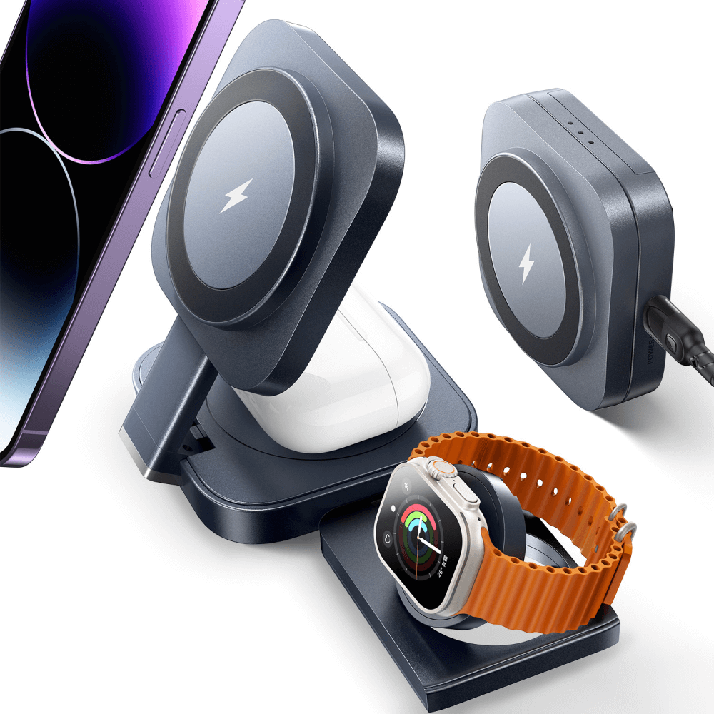 3-in-1 Wireless Charging Station for Apple Devices