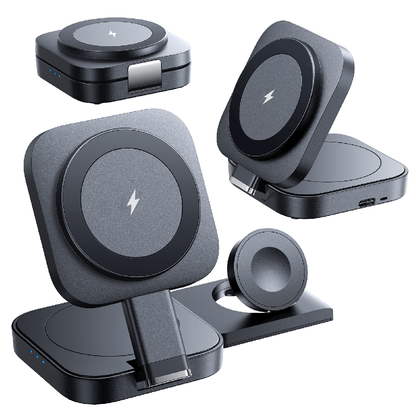 PEACHZ 3-in-1 Wireless Charging Station for Apple Devices