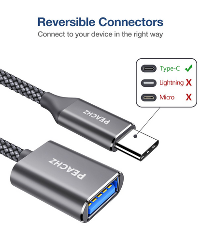 PEACHZ USB-C to USB-A Adapter