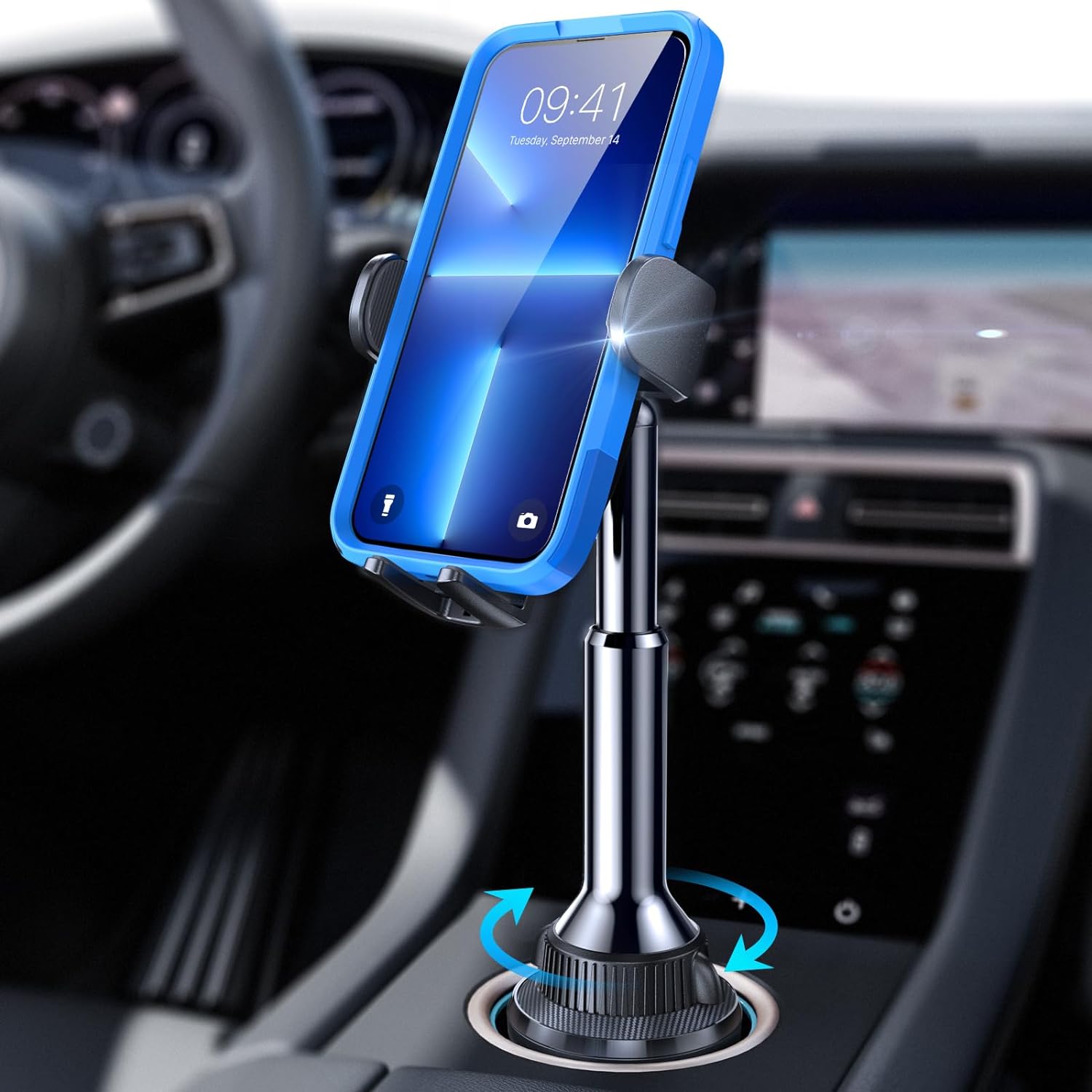 PEACHZ Cup Holder Car Phone Mount