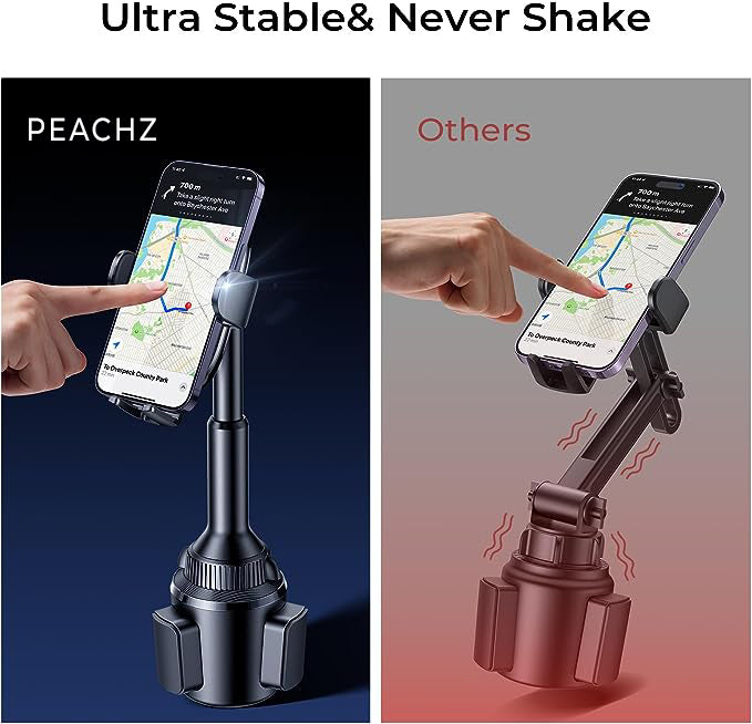 PEACHZ Cup Holder Car Phone Mount