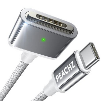 PEACHZ 140W USB-C Magnetic 3 Cable Fit for MacBook Charger