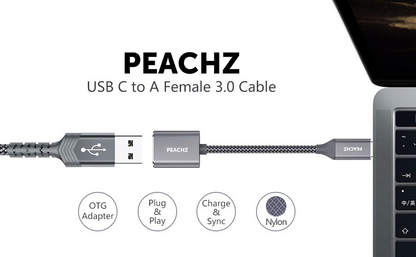 PEACHZ USB-C to USB-A Adapter