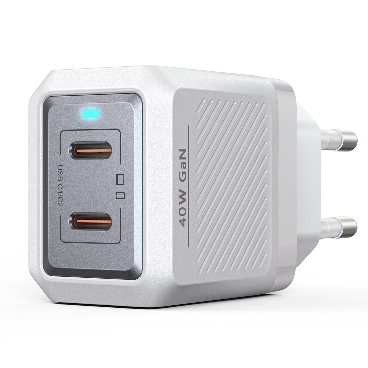 PEACHZ 40W Dual USB-C Fast Charger