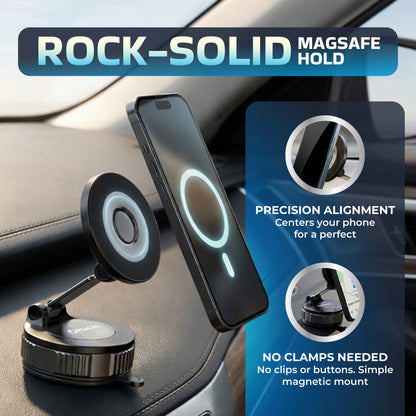 Peachz Adjustable Car Phone Holder with Strong Grip 360 Adjustable