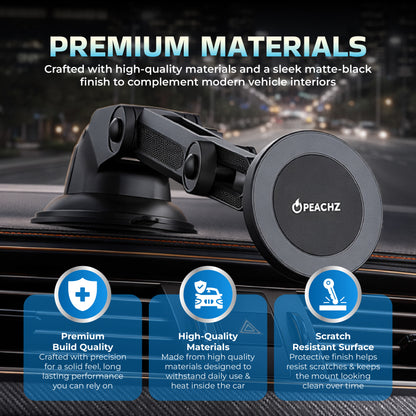 Peachz MagSafe Car Phone Holder for Dashboard & Windscreen