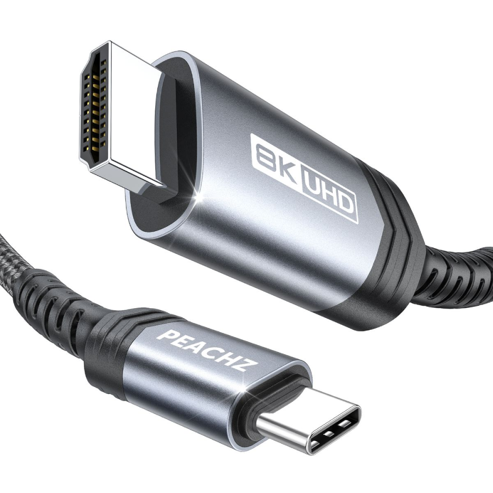 Nylon Braided USB-C to HDMI 2.1 Cable 2M